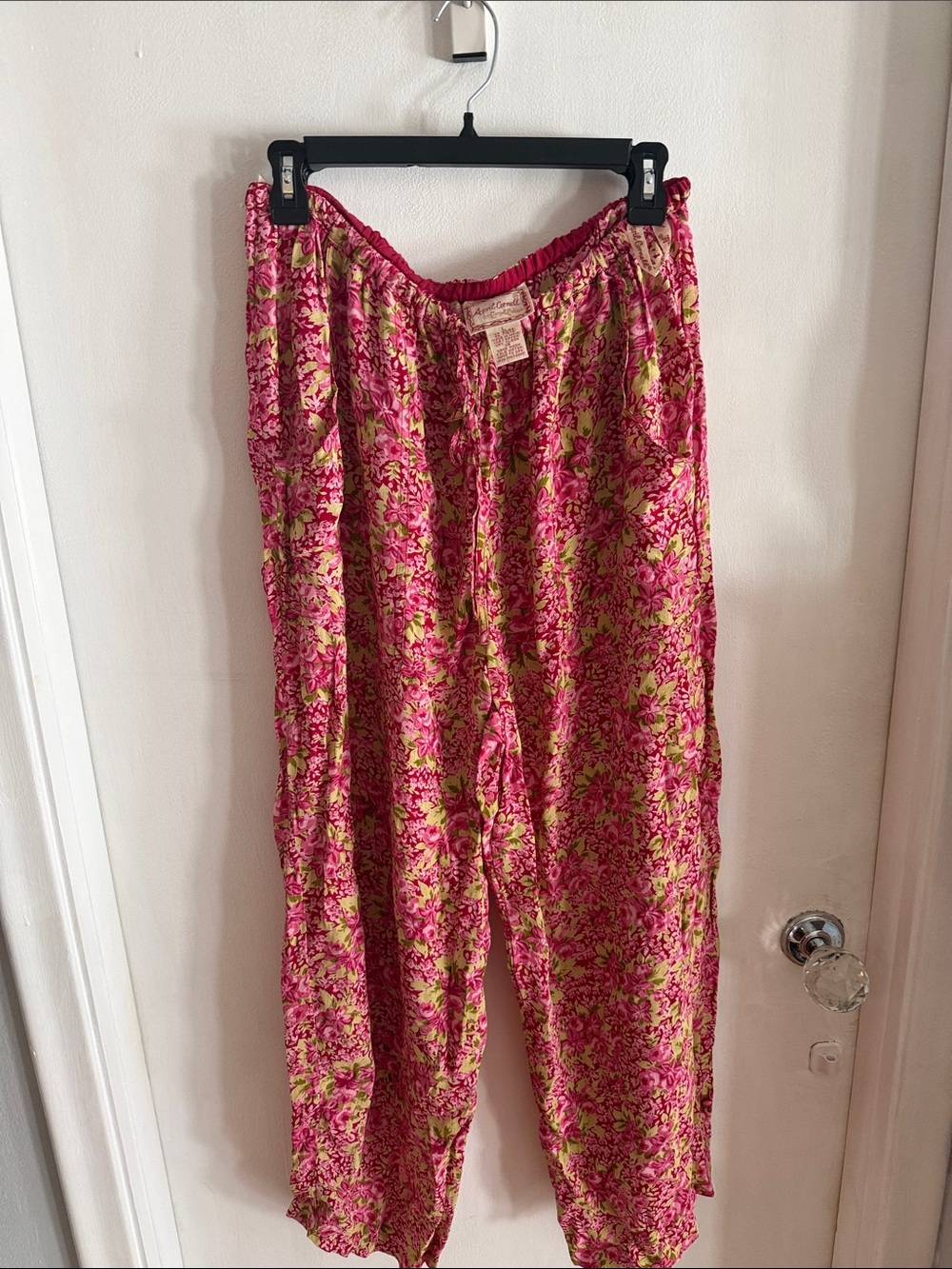 Bright Pink & Lime Floral Lounge Pants